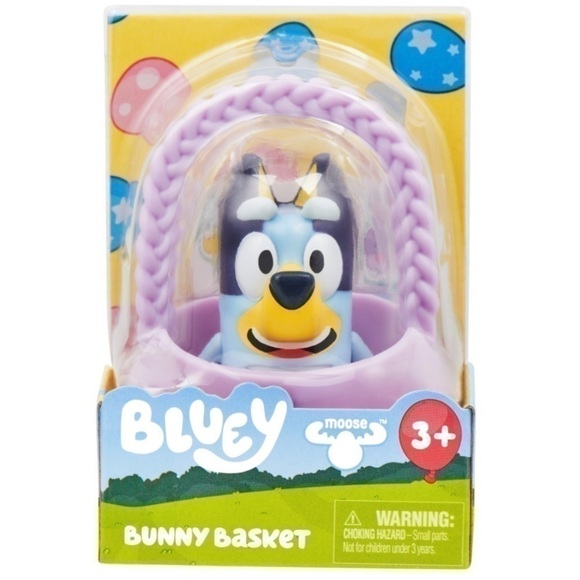 Moose Toys Bluey Easter Bunny Basket Packs Lavender - Picture 1 of 12